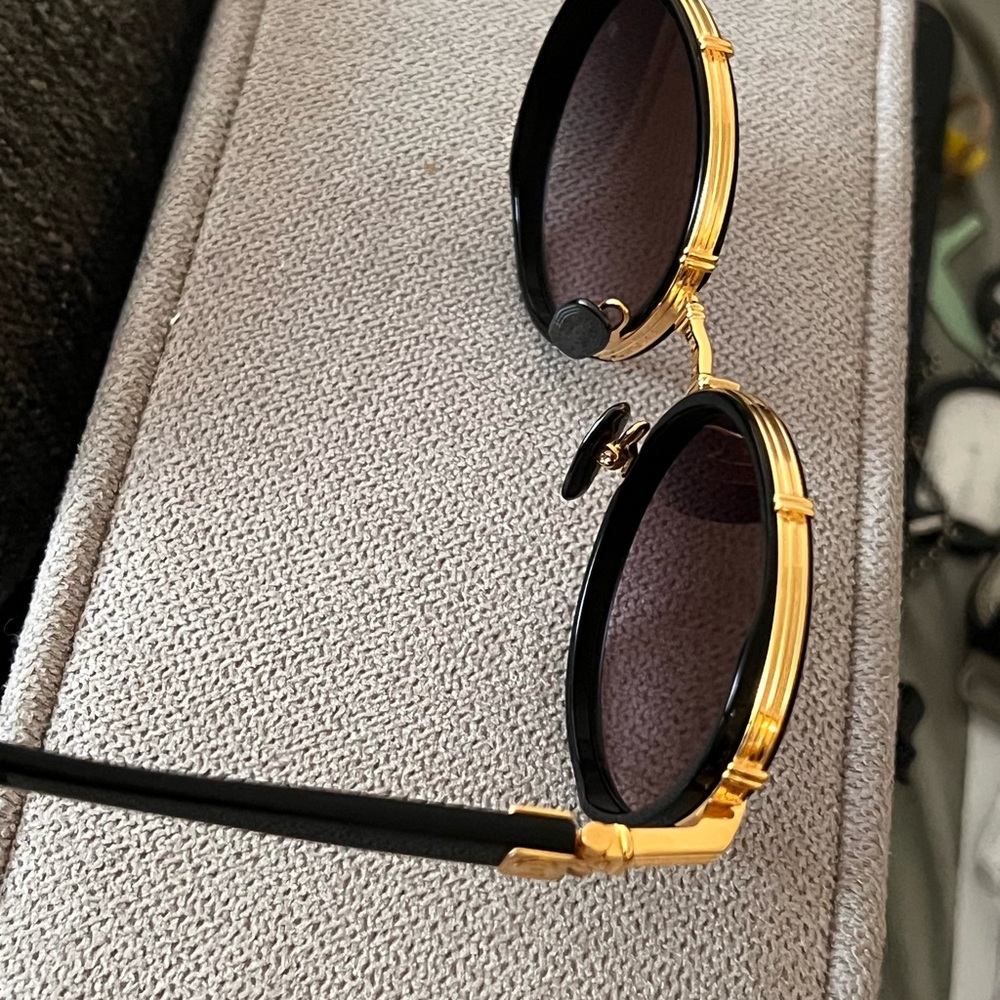 Gold and Black Sunglasses